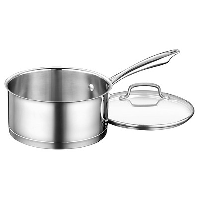 Cuisinart Professional Series 3qt Stainless Steel Saucepan with Cover - 89193-20: Dishwasher-Safe, Gas & Electric Compatible