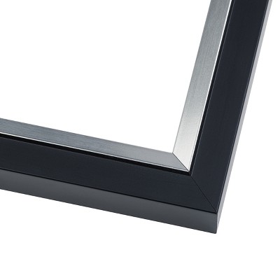 PosterPalooza | Photo Size Flat Silver Picture Frame - UV Acrylic, Foam Board Backing, Hanging Hardware