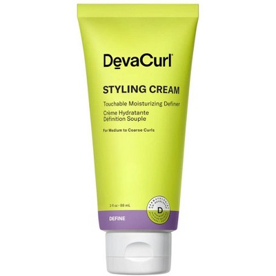 DevaCurl Styling Cream Touchable Moisturizing Definer (3 oz) Enhances Diva Curl Body &Shape | Deva Hair Creme | All Curly Types