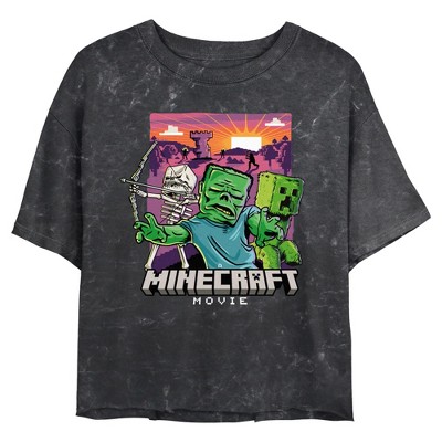 Junior's A Minecraft Movie Monsters in Action T-Shirt