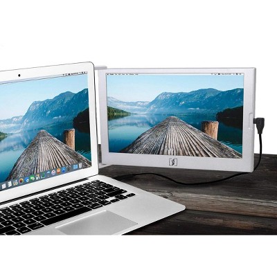 SideTrak Slide 12.5" Attachable Portable Monitor for Laptop - IPS Full HD 1920x1080 USB Display - Silver