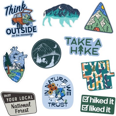 Nature Sticker Extra Large Stickers for Adults Funny Adhesives with Memes - Crazy Dog  For Campers