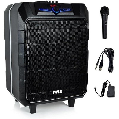 Pyle PWM1235BT Portable Bluetooth PA Speaker System Karaoke Microphone - Black