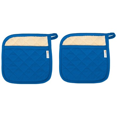100% Cotton Herringbone Potholder (Set Of 2) - Mu Kitchen
