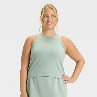 Women's High Neck Racerback Tank Top - All In Motion™