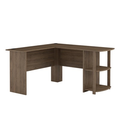 Dakota L-Shaped Desk with Bookshelves