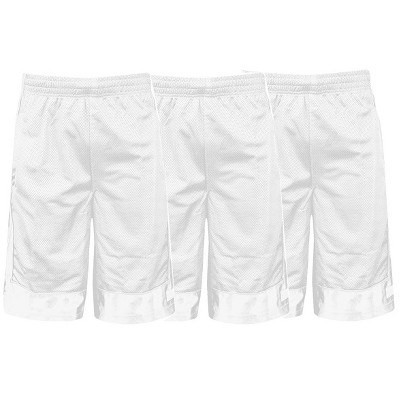 3 Pack Shaka Wear Men's Basketball Shorts, Mesh Workout Gym Running with Pockets