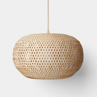 Bamboo Woven Pendant Light - Room Essentials™