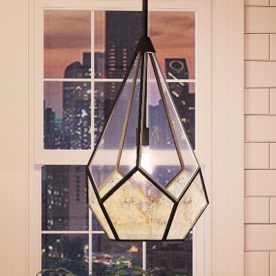 Urban Ambiance Luxury Mid-Century Modern Modern Pendant Light,  18-1/2" x 12",  Olde Bronze Finish, UHP2850