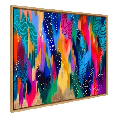 Kate & Laurel All Things Decor 31.5"x41.5" Sylvie EV Brushstroke 128 Wall Art by Jessi Raulet of Ettavee
