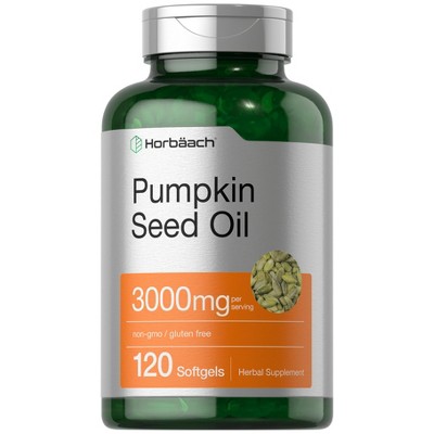 Horbäach Pumpkin Seed Oil | 3000mg | 120 Softgel Capsules