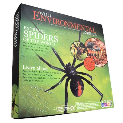 WILD ENVIRONMENTAL SCIENCE Extreme Spiders of the World - For Ages 6+ - Create and Customize Models and Dioramas - Study the Most Extreme Animals