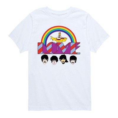 Boys' - The Beatles - Yellow Submarine Rainbow Short Sleeve Graphic T-Shirt