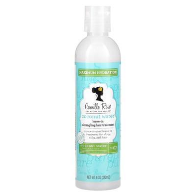 Camille Rose Leave-In Detangling Hair Treatment, Coconut Water, 8 oz (240 ml)