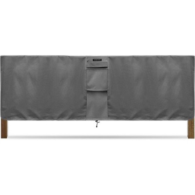 KHOMO GEAR Square Table Cover – Waterproof, Heavy-Duty Outdoor Furniture Cover in Grey – Fits Patio Coffee, Side, End & Small Tables - Grey - 40x17x30