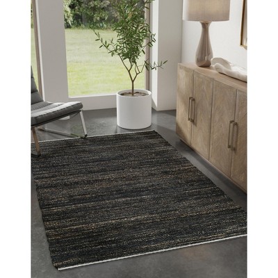Unique Loom Palm Beach Jute Collection Area Rug - Worth Avenue