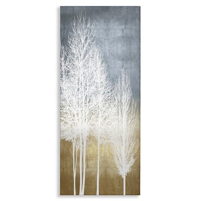 Stupell Industries Tall Bare White Trees Nature Canvas Wall Art