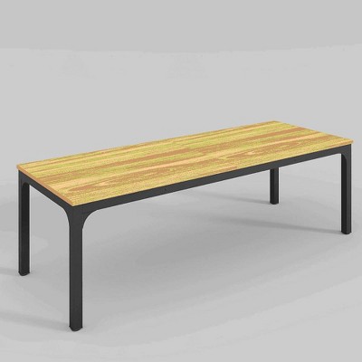 Resenkos Computer Desk, Office Desk, Study Desk,Rectangle Executive Desk, 78.7" Computer Desk 6FT Conference Table,Rustic Brown