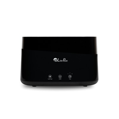 LivePure Aqua Flame Ultrasonic Humidifier (.75L / 0.19 Gal) - Vibration Technology Humidifier with Essential Oil Diffuser