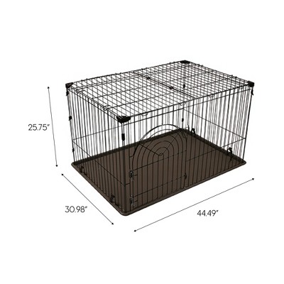 IRIS USA Wire Dog Crate Animal Cage, for Dogs indoor