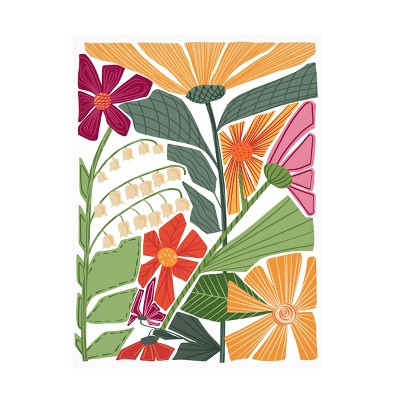 Trademark Fine Art - Madelen Klingeroth Wild Garden 4 Canvas Art