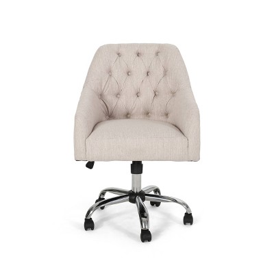 Barbour Tufted Home Office Chair with Swivel Base - Christopher Knight Home