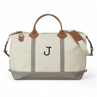Personalization Mall Luxurious Weekender Embroidered Canvas Duffel