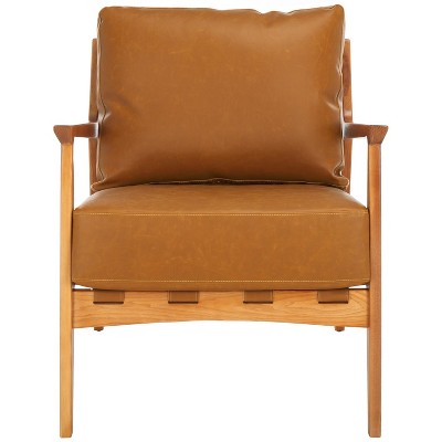Danisia Accent Chair - ACH4518A - Caramel/Natural - Safavieh