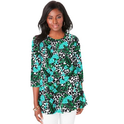 Jessica London Stretch Knit Swing Tunic