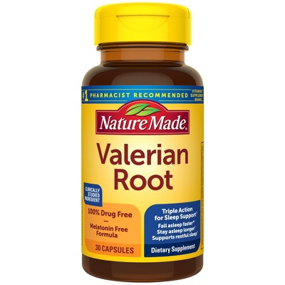 Nature Made Valerian Root Dietary Supplements Capsules - 30ct
