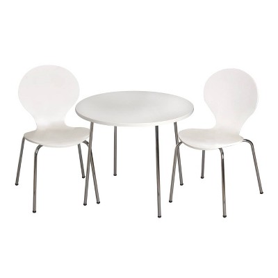 3pc Kids' Table and Chair Set with Chrome Legs - Gift Mark