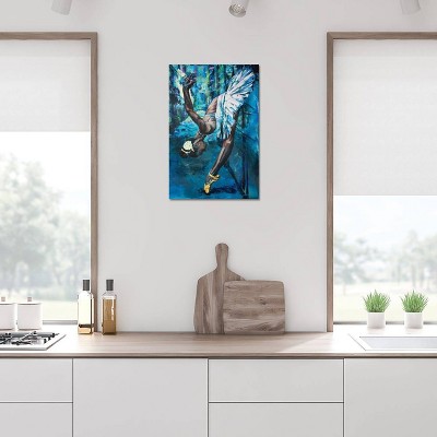 iCanvas A Swan in The Backstreet by Tadaomi Kawasaki Canvas Print Wall Art