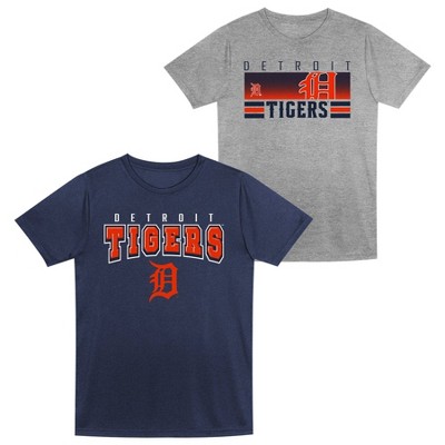 MLB Detroit Tigers Toddler Boys' 2pk Gray T-Shirt