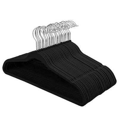 30/50 Non Slip Velvet Hangers Premium Heavy Heavy Duty Clothes Hangers with 360 Swivel Hook - Lux Decor Collection