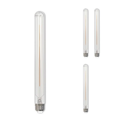 Bulbrite 4pk Filament 5W LED Light Bulbs: Dimmable, 100W Equivalent, Energy Star Certified, E26 Base, 300 Lumens, 2100K