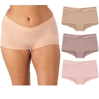 Maidenform Everyday Luxe Stretch Micro Boyshort, 3-Pack