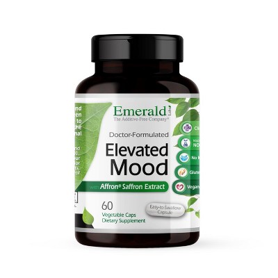 Emerald Labs Elevated - Saffron & Sensoril Ashwagandha Supplement - 60 Vegetable Capsules