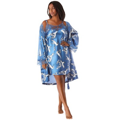 Amoureuse The Luxe Satin Short Peignoir Set