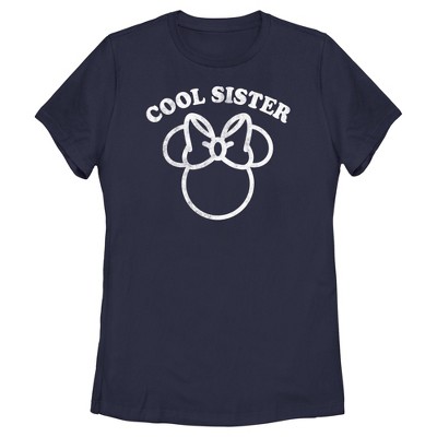 Women's Minnie Mouse Distressed Cool Sister T-Shirt