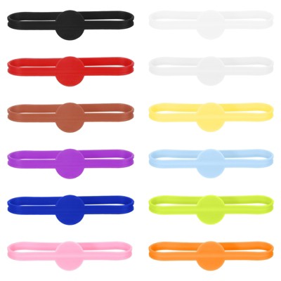 Unique Bargains Silicone Bright Colors Lightweight Durable Wine Glass Markers