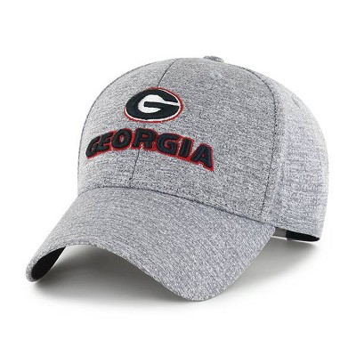 NCAA Georgia Bulldogs Gray Rodeo Snapback Baseball Hat: Adjustable Woven Team Logo