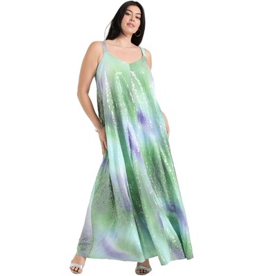 June + Vie by Roaman's Sequin Swing Maxi Dress