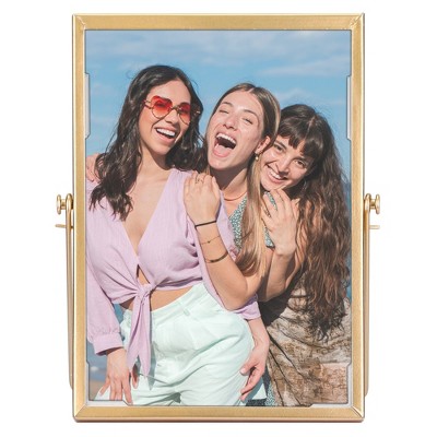 REGALWOVEN Glass Panel Metal Frame Lightweight Single Picture Frame