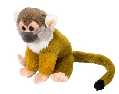 Wild Republic Cuddlekins Mini Squirrel Monkey Stuffed Animal, 8 Inches