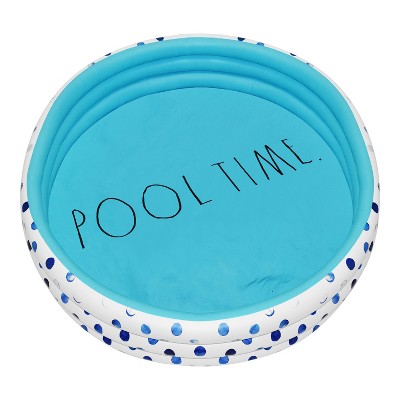 CocoNut Outdoor Rae Dunn 54" Mini/Kiddie Pool - Indigo Polka Dot Patterned