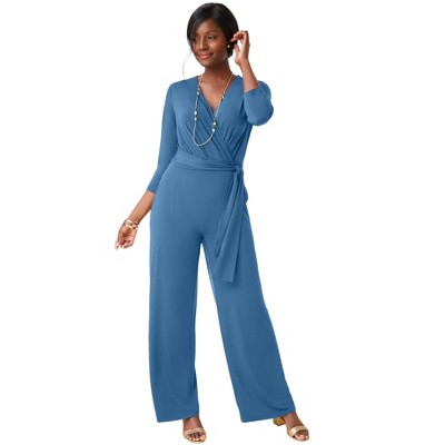 Jessica London Wide Leg Knit Jumpsuit