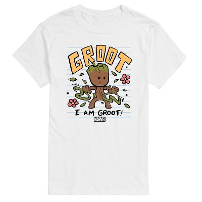 Men's - Marvel - Guardians of the Galaxy Scribble Groot Short Sleeve Graphic T-Shirt
