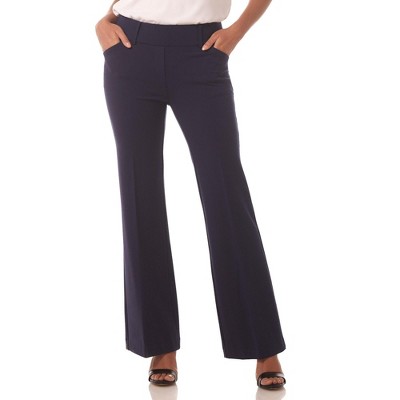 Rekucci Women's Secret Figure Pull-On Knit Wide Leg Pant