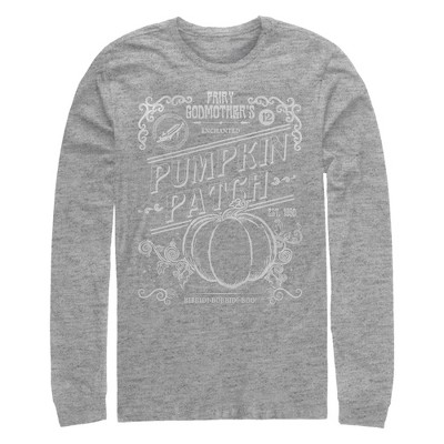 Men's Cinderella Enchanted Pumpkin Patch Long Sleeve Shirt