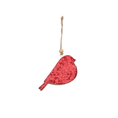 Gallerie II Sequin Red Bird Ornament